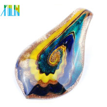 fashion glass beads multicolor foil lampwork glass pendants